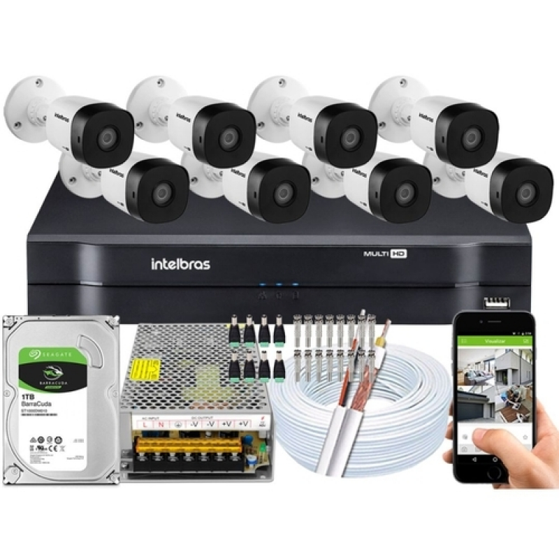 Sistema de Cftv para Condominio Preços Vila Bastos - Sistema Cftv